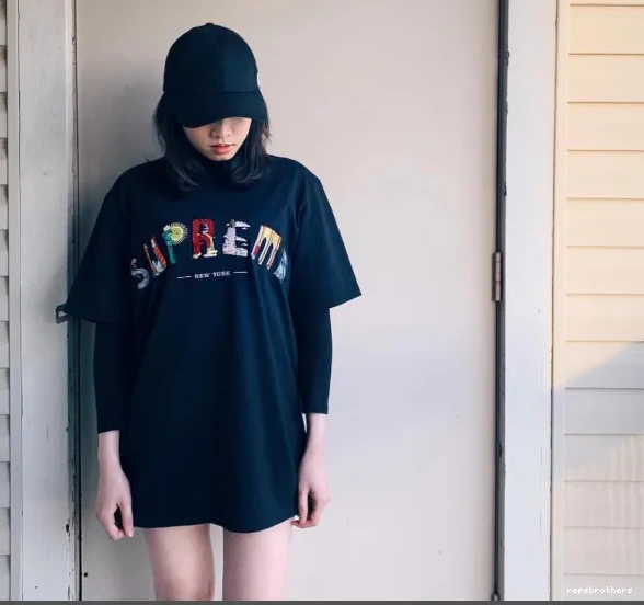 Rainbow XL Logo Embroidery Arc White sleeved Black M L City and Arc 19SS City S Tee T-shirt Short 0516